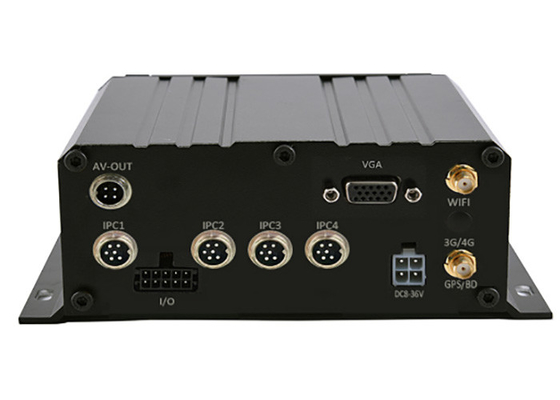 4G 3G GPS WIFI เครื่องบันทึกวิดีโอมือถือ 4ch HDD MNVR 4 กล้อง DVR สำหรับรถบรรทุกโรงเรียนTaxi