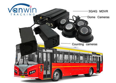 กล้องบันทึกการตรวจสอบแบบเรียลไทม์ 3G / 4G พร้อม Bus People Counter GPS Tracking OSD